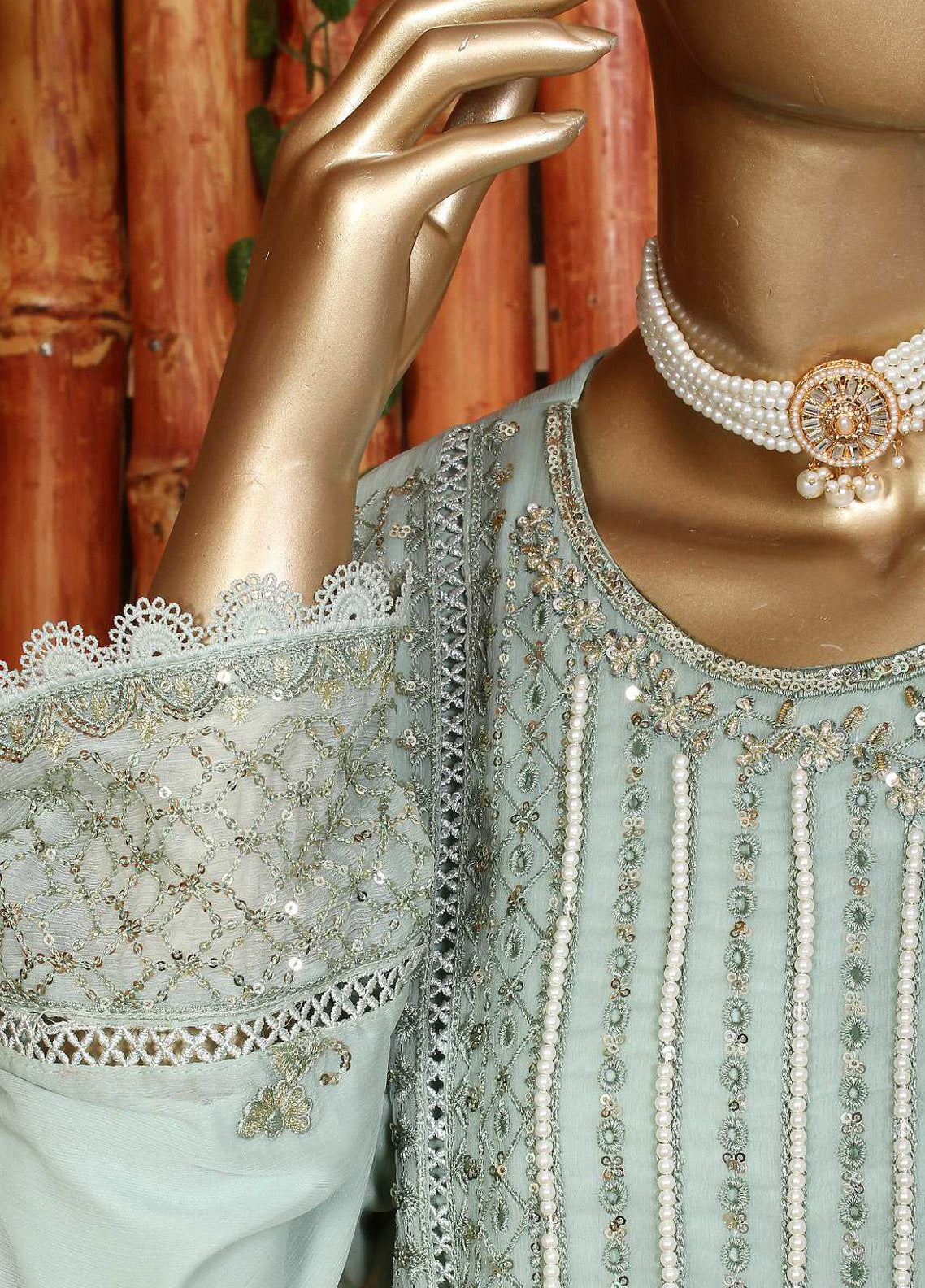 Naqshi By Romosh Embroidered Chiffon 3 Piece Stitched Suit RNPC25NCF D-192 (MG) Naqshi By Romosh Embroidered Chiffon 3 Piece Stitched Suit RNPC25NCF D-192 (MG)