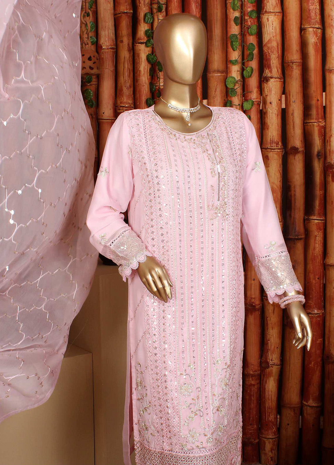 Naqshi By Romosh Embroidered Chiffon 3 Piece Stitched Suit RNPC25NCF D-192 (PK) Naqshi By Romosh Embroidered Chiffon 3 Piece Stitched Suit RNPC25NCF D-192 (PK)