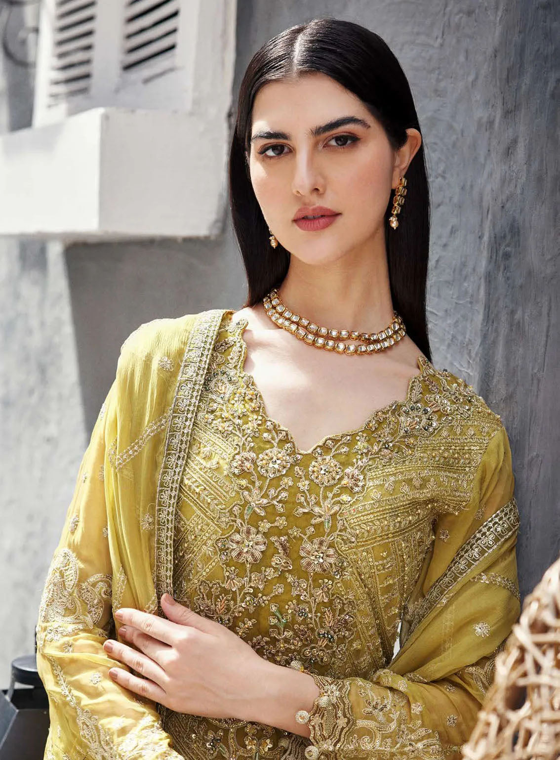 Nawabzadi By Emaan Adeel Embroidered Chiffon 3 Piece Unstitched Suit EA24N ARROHI Nawabzadi By Emaan Adeel Embroidered Chiffon 3 Piece Unstitched Suit EA24N ARROHI