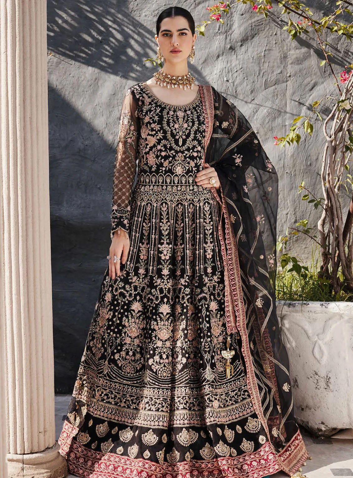 Nawabzadi By Emaan Adeel Embroidered Organza 3 Piece Unstitched Suit EA24N MAANVI Nawabzadi By Emaan Adeel Embroidered Organza 3 Piece Unstitched Suit EA24N MAANVI