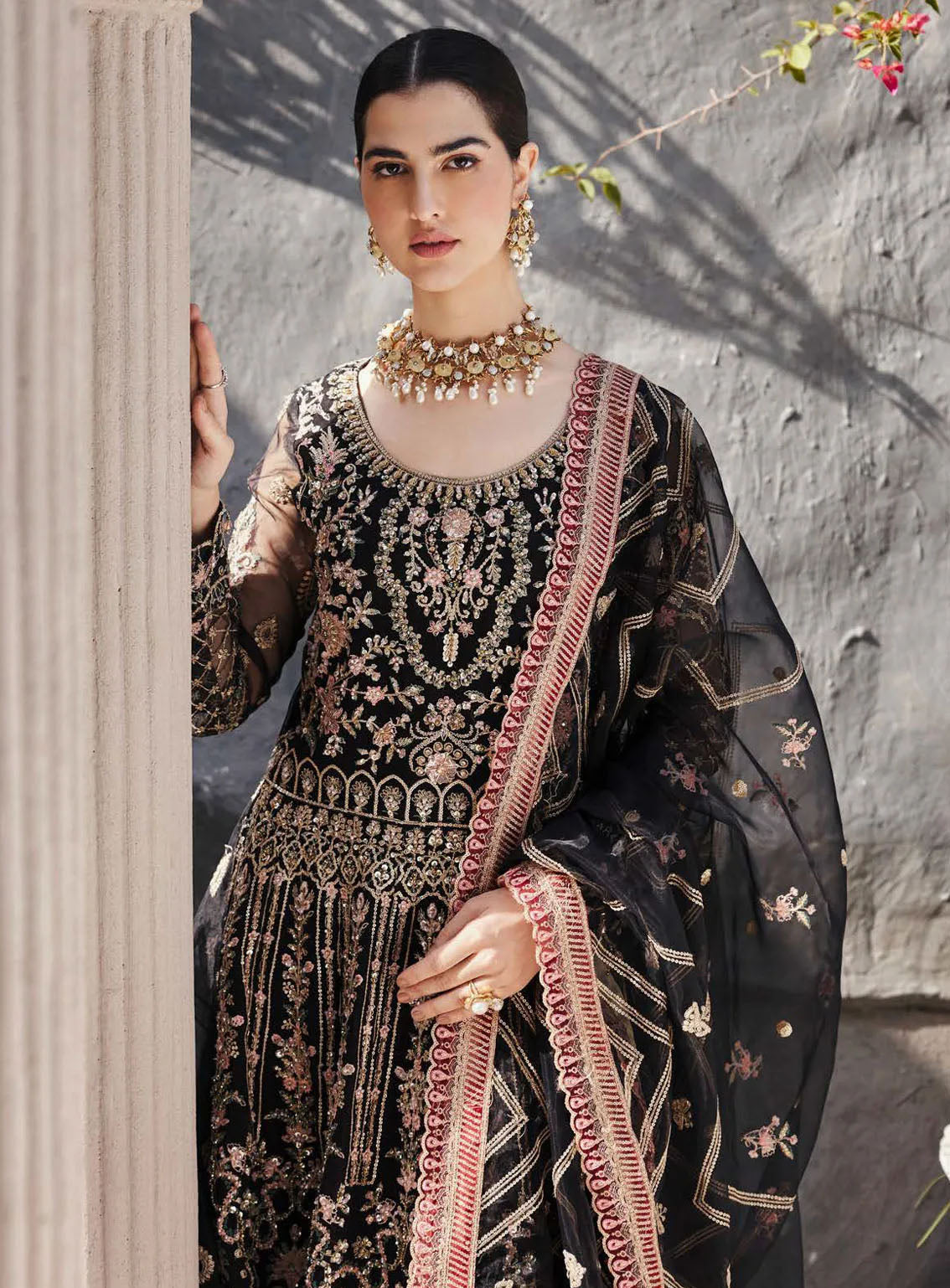 Nawabzadi By Emaan Adeel Embroidered Organza 3 Piece Unstitched Suit EA24N MAANVI Nawabzadi By Emaan Adeel Embroidered Organza 3 Piece Unstitched Suit EA24N MAANVI