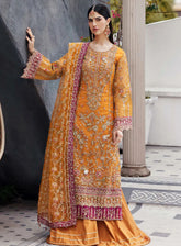 Nawabzadi By Emaan Adeel Embroidered Organza 3 Piece Unstitched Suit EA24N RUHAB