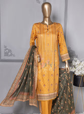 Nayab By HZ Textile Digital Printed Doriya Lawn 3 Piece Unstitched Suit HZ24NDV2 NPD-05