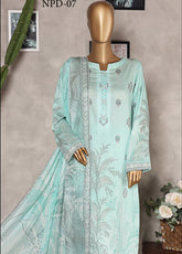 Nayab By HZ Textile Digital Printed Lawn 3 Piece Unstitched Suit HZ25NV2 NPD-07