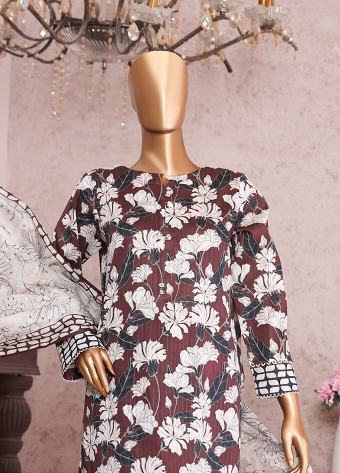 Nayab By HZ Textile Embroidered Cotton Lawn Doriya 3 Piece Unstitched Suit HZ24NED NEP-05 Nayab By HZ Textile Embroidered Cotton Lawn Doriya 3 Piece Unstitched Suit HZ24NED NEP-05