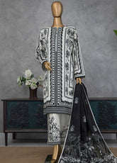 Nayab By HZ Textile Embroidered Lawn 3 Piece Unstitched Suit HZ25NEV3 NPE-01