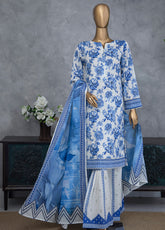 Nayab By HZ Textile Embroidered Lawn 3 Piece Unstitched Suit HZ25NEV3 NPE-02