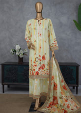 Nayab By HZ Textile Embroidered Lawn 3 Piece Unstitched Suit HZ25NEV3 NPE-03