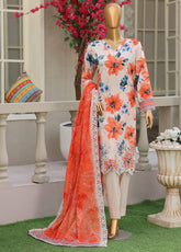 Nayab By HZ Textiles Printkari Embroidered Lawn 3 Piece Unstitched Suit HZ26NPE D-NPE-01