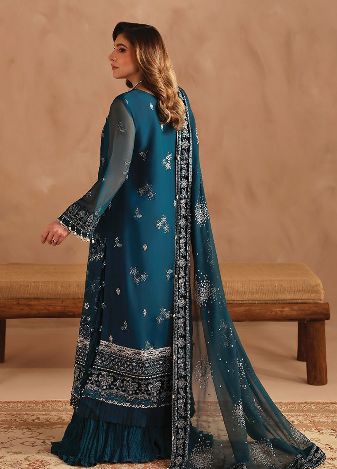 Neorah By Xenia Luxury Embroidered Chiffon 3 Piece Unstitched Suit XE26NL D-02 KAIFIYA Neorah By Xenia Luxury Embroidered Chiffon 3 Piece Unstitched Suit XE26NL D-02 KAIFIYA