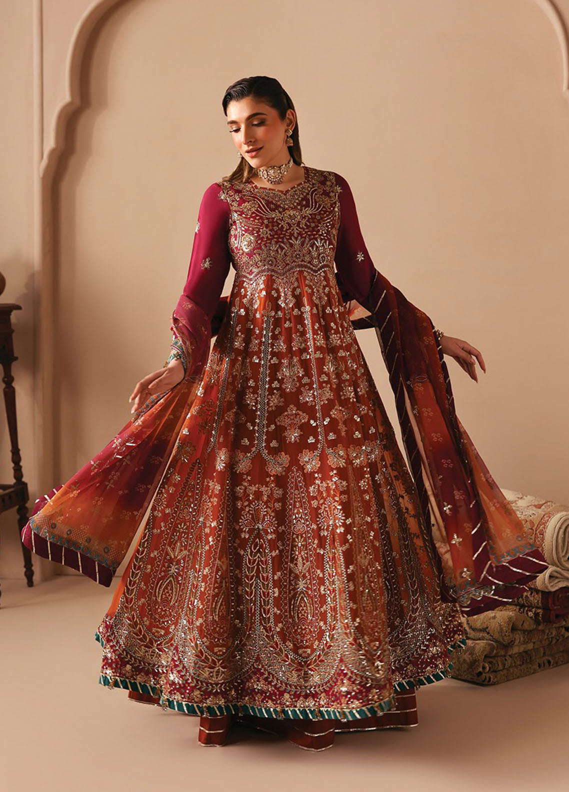 Neorah By Xenia Luxury Embroidered Chiffon 3 Piece Unstitched Suit XE26NL D-03 IBTIHAL Neorah By Xenia Luxury Embroidered Chiffon 3 Piece Unstitched Suit XE26NL D-03 IBTIHAL