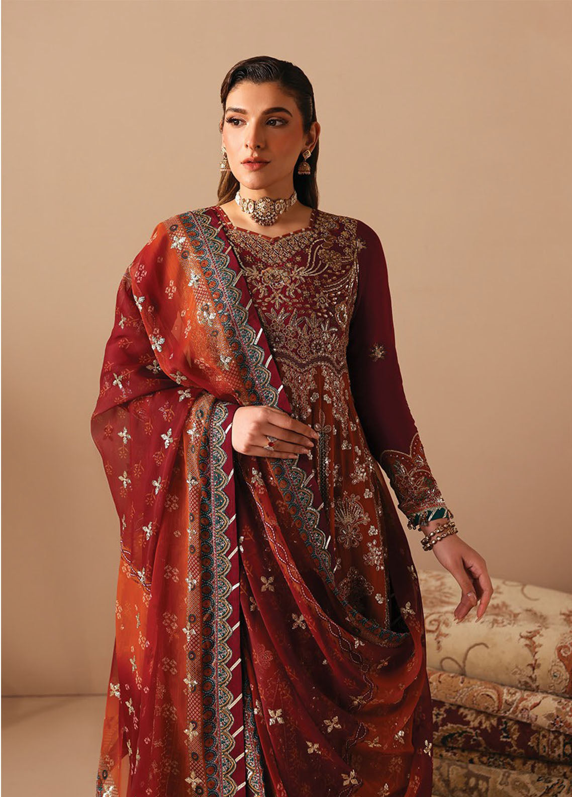 Neorah By Xenia Luxury Embroidered Chiffon 3 Piece Unstitched Suit XE26NL D-03 IBTIHAL Neorah By Xenia Luxury Embroidered Chiffon 3 Piece Unstitched Suit XE26NL D-03 IBTIHAL