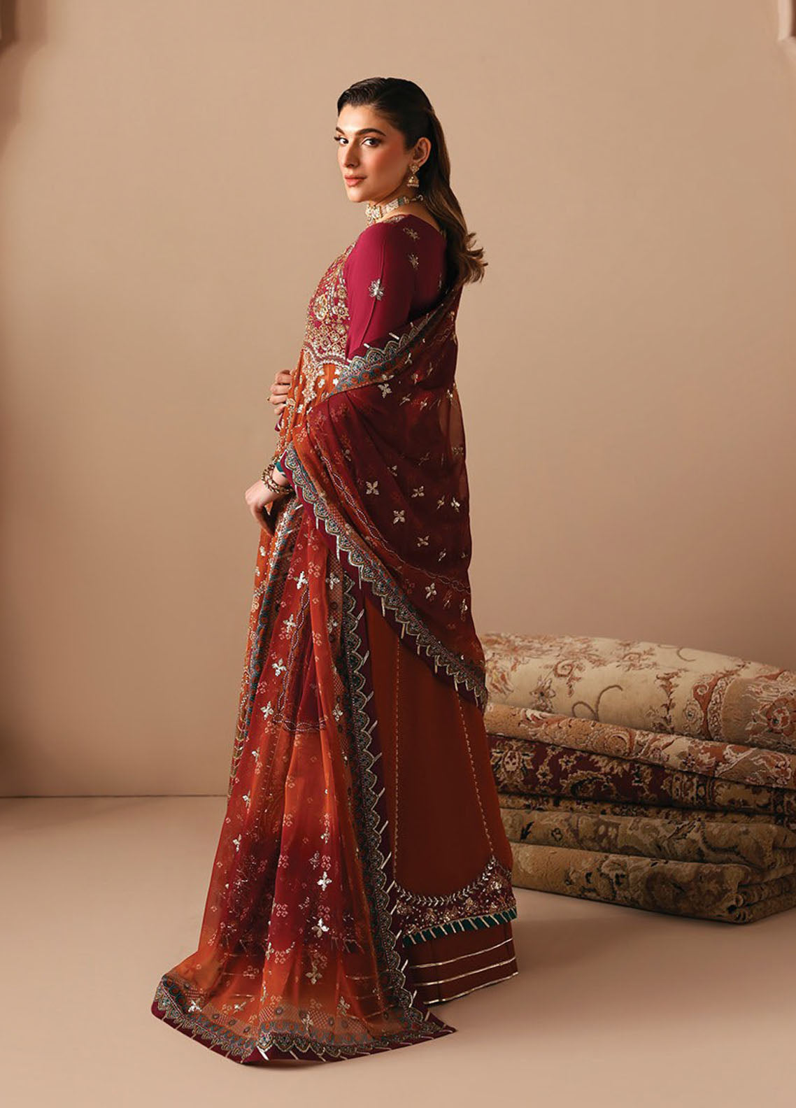 Neorah By Xenia Luxury Embroidered Chiffon 3 Piece Unstitched Suit XE26NL D-03 IBTIHAL Neorah By Xenia Luxury Embroidered Chiffon 3 Piece Unstitched Suit XE26NL D-03 IBTIHAL