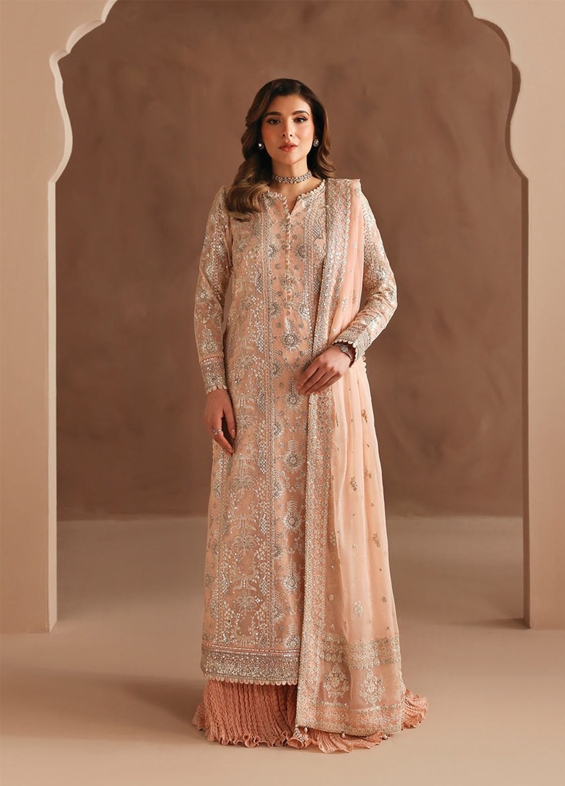 Neorah By Xenia Luxury Embroidered Chiffon 3 Piece Unstitched Suit XE26NL D-06 IDRAK Neorah By Xenia Luxury Embroidered Chiffon 3 Piece Unstitched Suit XE26NL D-06 IDRAK