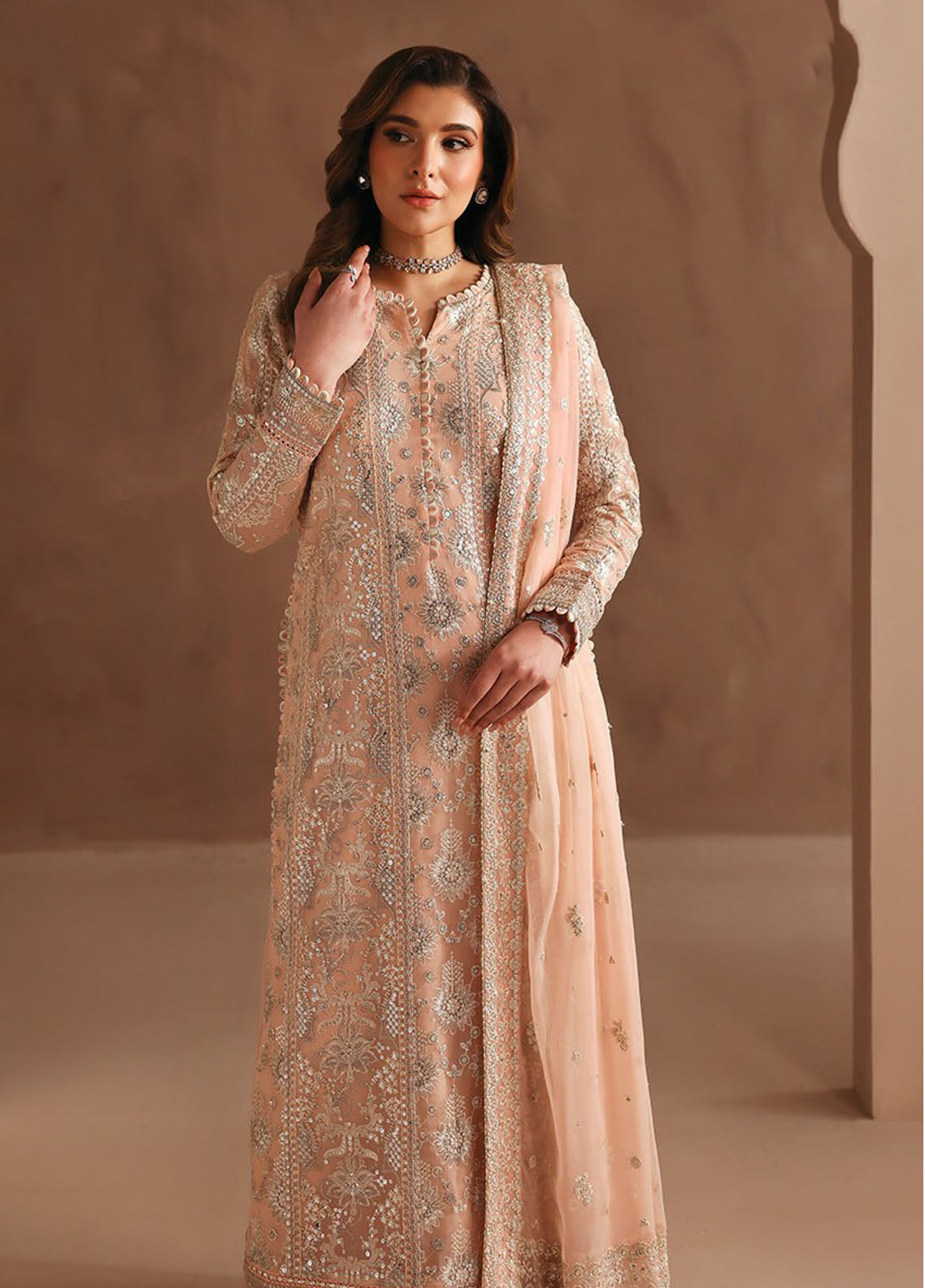 Neorah By Xenia Luxury Embroidered Chiffon 3 Piece Unstitched Suit XE26NL D-06 IDRAK Neorah By Xenia Luxury Embroidered Chiffon 3 Piece Unstitched Suit XE26NL D-06 IDRAK