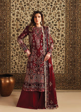 Neorah By Xenia Luxury Embroidered Raw Silk 3 Piece Unstitched Suit XE26NL D-04 KHUBAN
