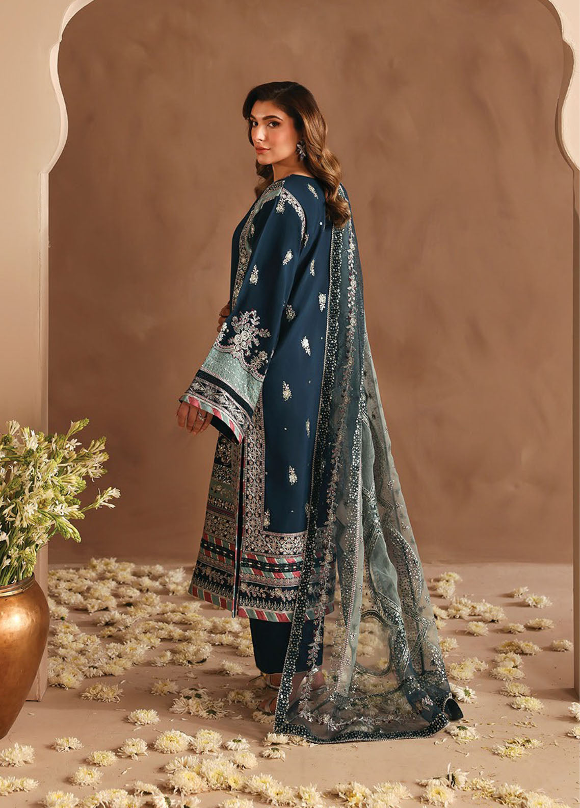 Neorah By Xenia Luxury Embroidered Raw Silk 3 Piece Unstitched Suit XE26NL D-09 ABAN Neorah By Xenia Luxury Embroidered Raw Silk 3 Piece Unstitched Suit XE26NL D-09 ABAN