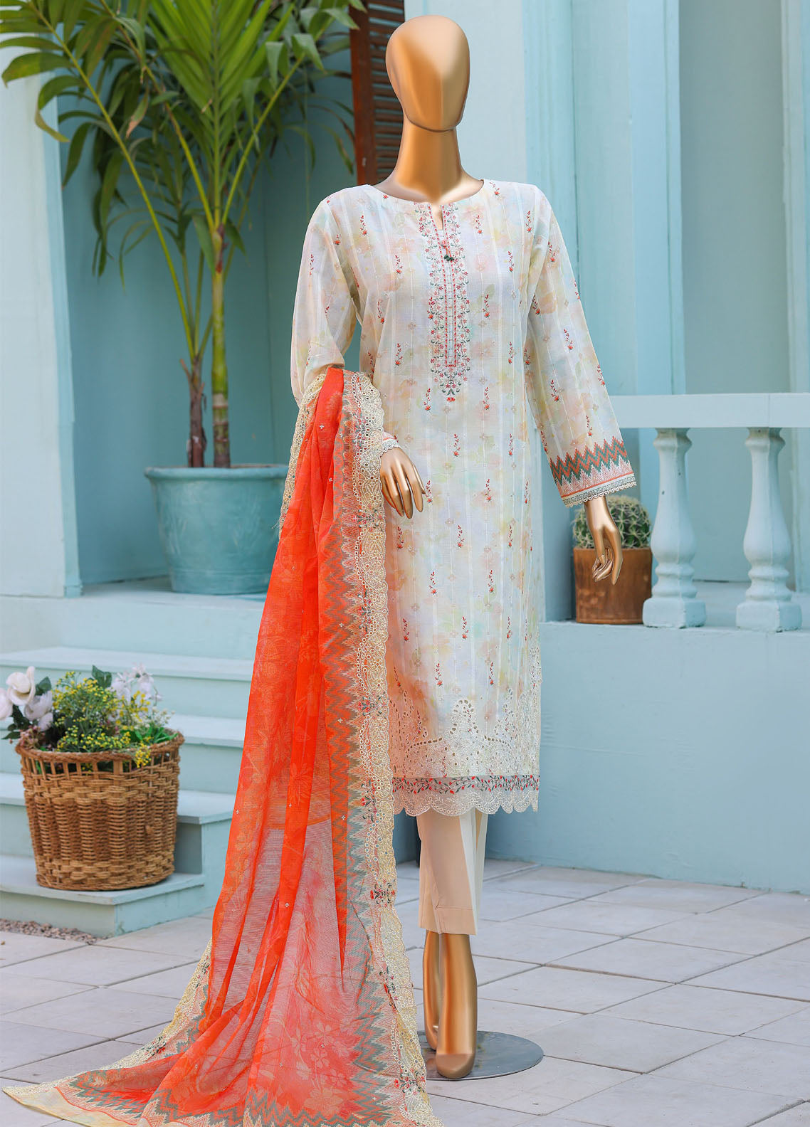 Ninokara By HZ Textiles Embroidered Jacquard 3 Piece Unstitched Suit HZ26NJ D-NJE-7004 Ninokara By HZ Textiles Embroidered Jacquard 3 Piece Unstitched Suit HZ26NJ D-NJE-7004