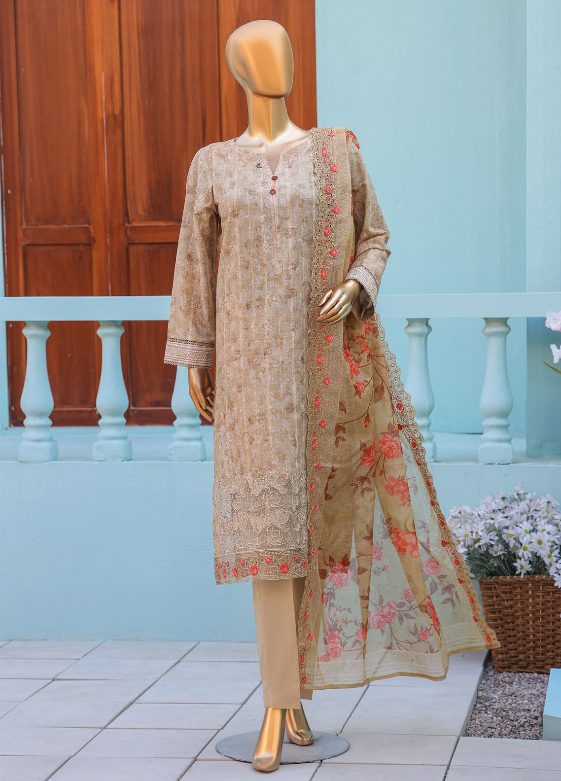 Ninokara By HZ Textiles Embroidered Jacquard 3 Piece Unstitched Suit HZ26NJ D-NJE-7006 Ninokara By HZ Textiles Embroidered Jacquard 3 Piece Unstitched Suit HZ26NJ D-NJE-7006