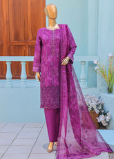Ninokara By HZ Textiles Embroidered Jacquard 3 Piece Unstitched Suit HZ26NJ D-NJE-7011