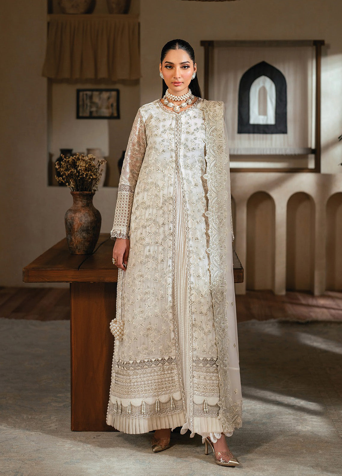 Niran By Xenia Embroidered Chiffon 3 Piece Unstitched Suit ZE24N D-04 SERENIA Niran By Xenia Embroidered Chiffon 3 Piece Unstitched Suit ZE24N D-04 SERENIA