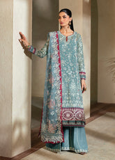 Niran By Xenia Embroidered Chiffon 3 Piece Unstitched Suit ZE24N D-09 ELYSIA