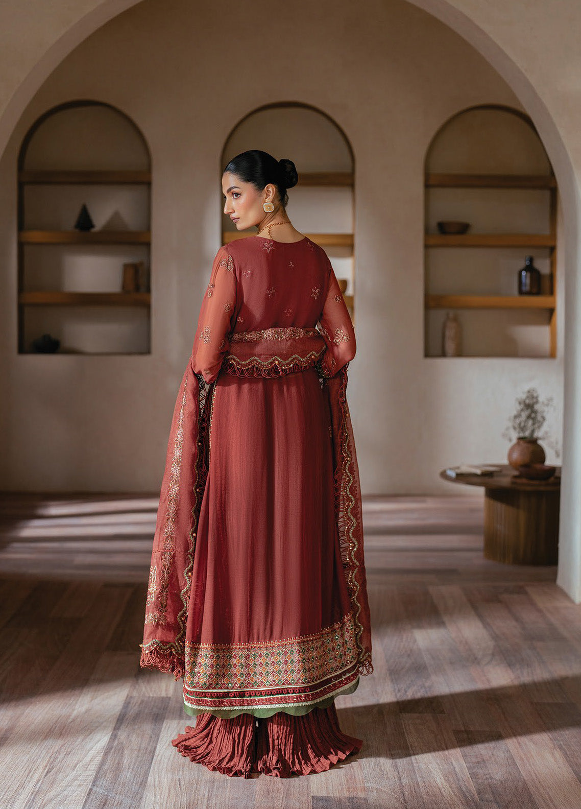 Niran By Xenia Embroidered Chiffon 3 Piece Unstitched Suit ZE24N D-10 SELENE Niran By Xenia Embroidered Chiffon 3 Piece Unstitched Suit ZE24N D-10 SELENE