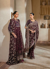 Niran By Xenia Embroidered Raw Silk 3 Piece Unstitched Suit ZE24N D-07 LUNE