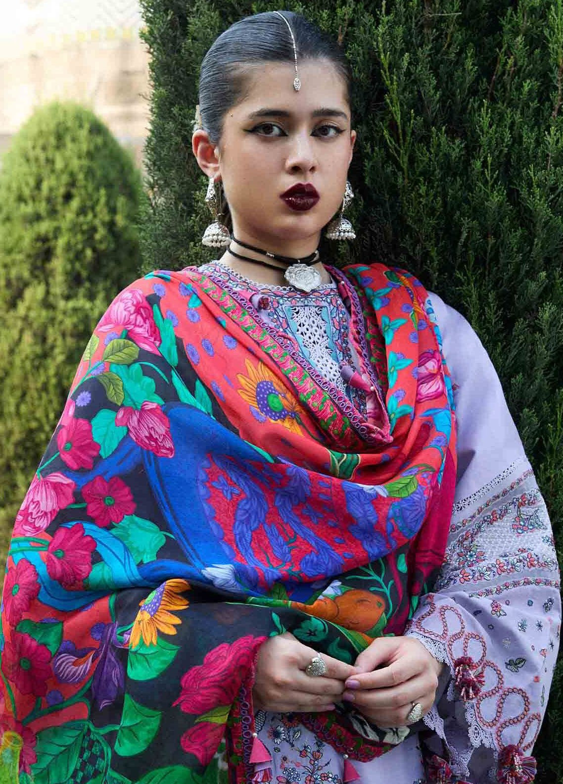 Nirmal By Hussain Rehar Embroidered Lawn 3 Piece Unstitched Suit HR25N D-INAYA Nirmal By Hussain Rehar Embroidered Lawn 3 Piece Unstitched Suit HR25N D-INAYA