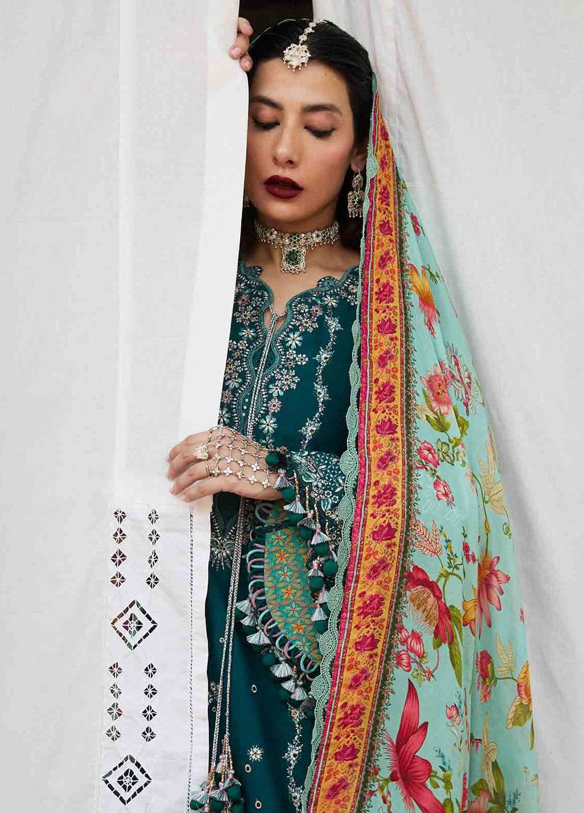 Nirmal By Hussain Rehar Embroidered Lawn 3 Piece Unstitched Suit HR25N D-SAHER Nirmal By Hussain Rehar Embroidered Lawn 3 Piece Unstitched Suit HR25N D-SAHER