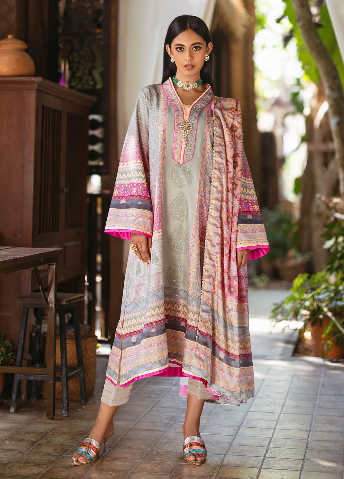 Nirvana By Mushq Embroidered Raw Silk 3 Piece Unstitched Suit MQ24N MPS-02 TAFFY Nirvana By Mushq Embroidered Raw Silk 3 Piece Unstitched Suit MQ24N MPS-02 TAFFY