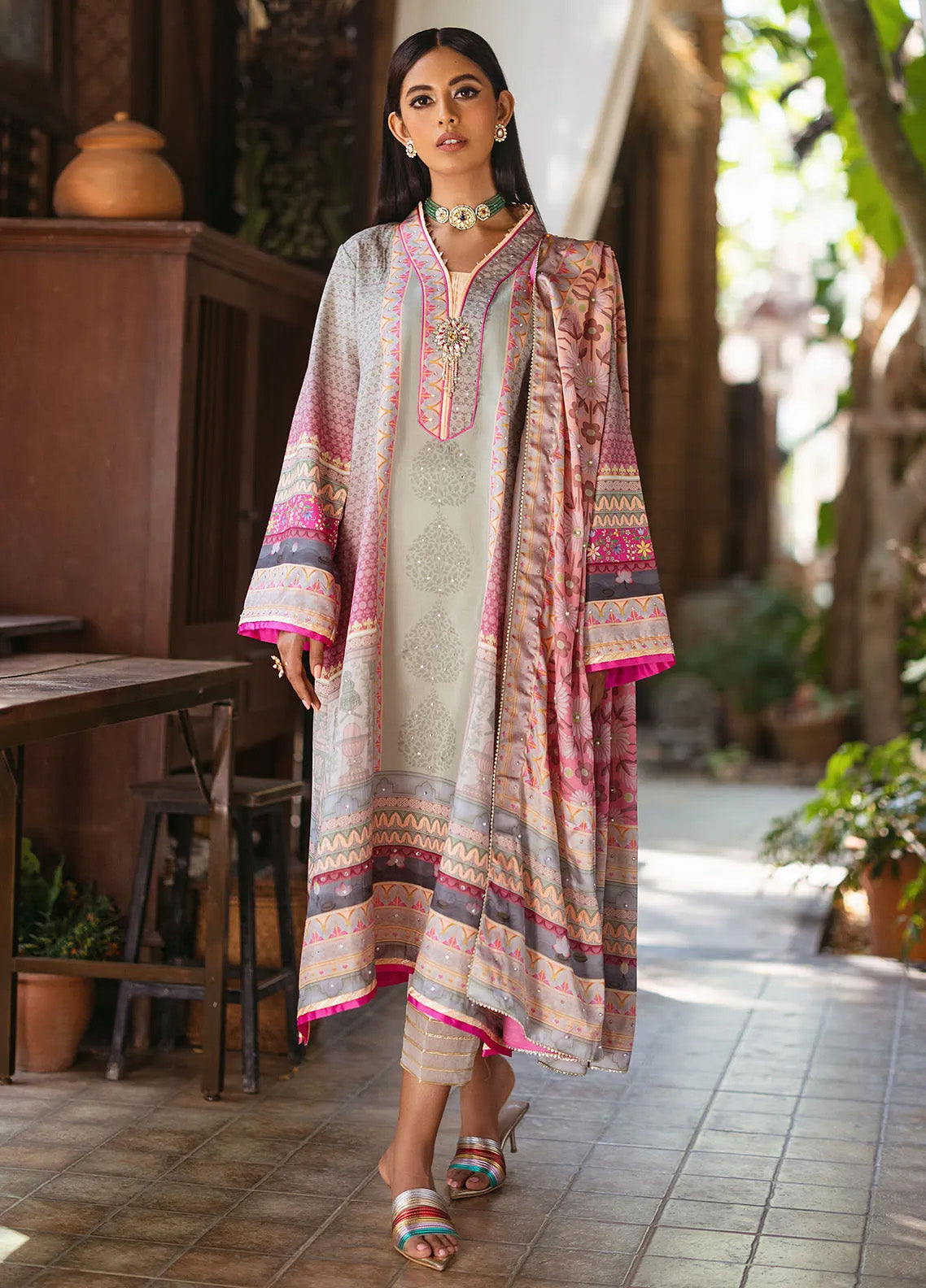 Nirvana By Mushq Embroidered Raw Silk 3 Piece Unstitched Suit MQ24N MPS-02 TAFFY Nirvana By Mushq Embroidered Raw Silk 3 Piece Unstitched Suit MQ24N MPS-02 TAFFY