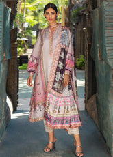 Nirvana By Mushq Embroidered Raw Silk 3 Piece Unstitched Suit MQ24N MPS-03 PEWTER