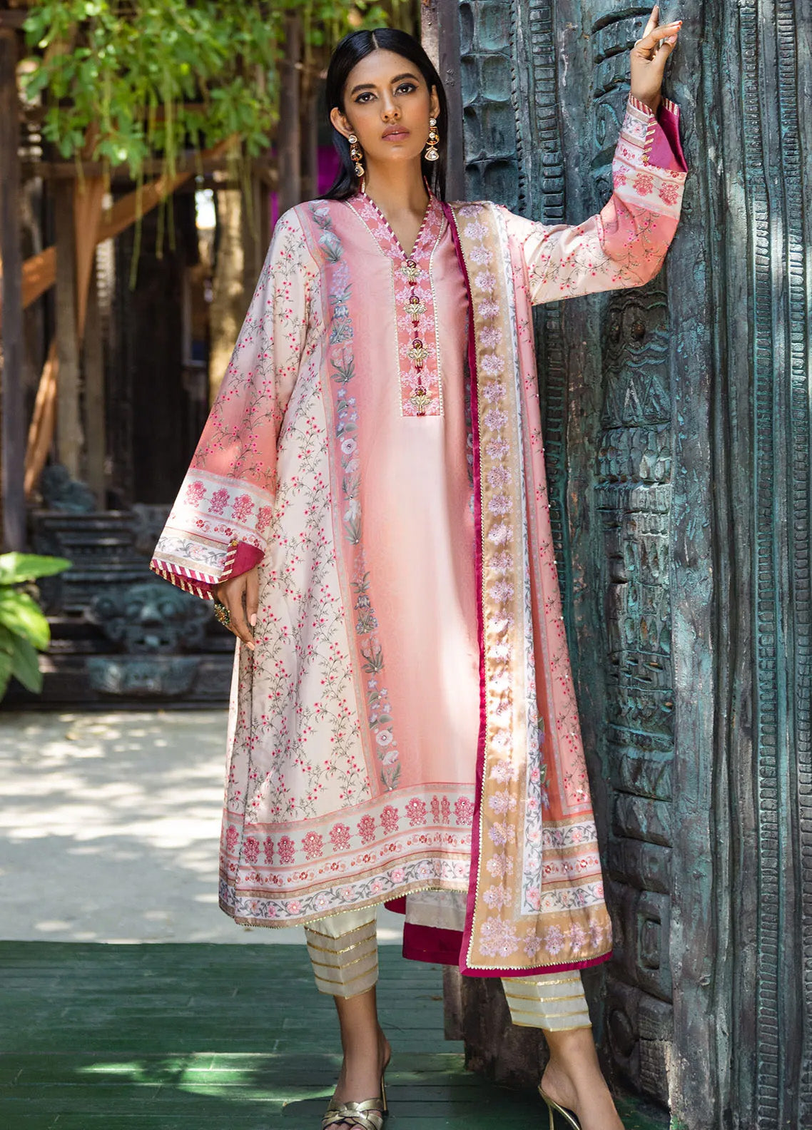 Nirvana By Mushq Embroidered Raw Silk 3 Piece Unstitched Suit MQ24N MPS-04 ROSEATE Nirvana By Mushq Embroidered Raw Silk 3 Piece Unstitched Suit MQ24N MPS-04 ROSEATE