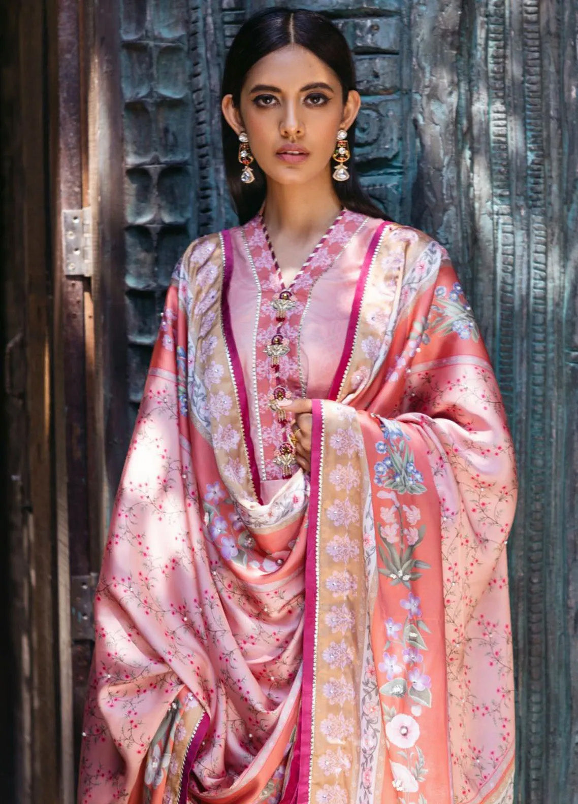 Nirvana By Mushq Embroidered Raw Silk 3 Piece Unstitched Suit MQ24N MPS-04 ROSEATE Nirvana By Mushq Embroidered Raw Silk 3 Piece Unstitched Suit MQ24N MPS-04 ROSEATE