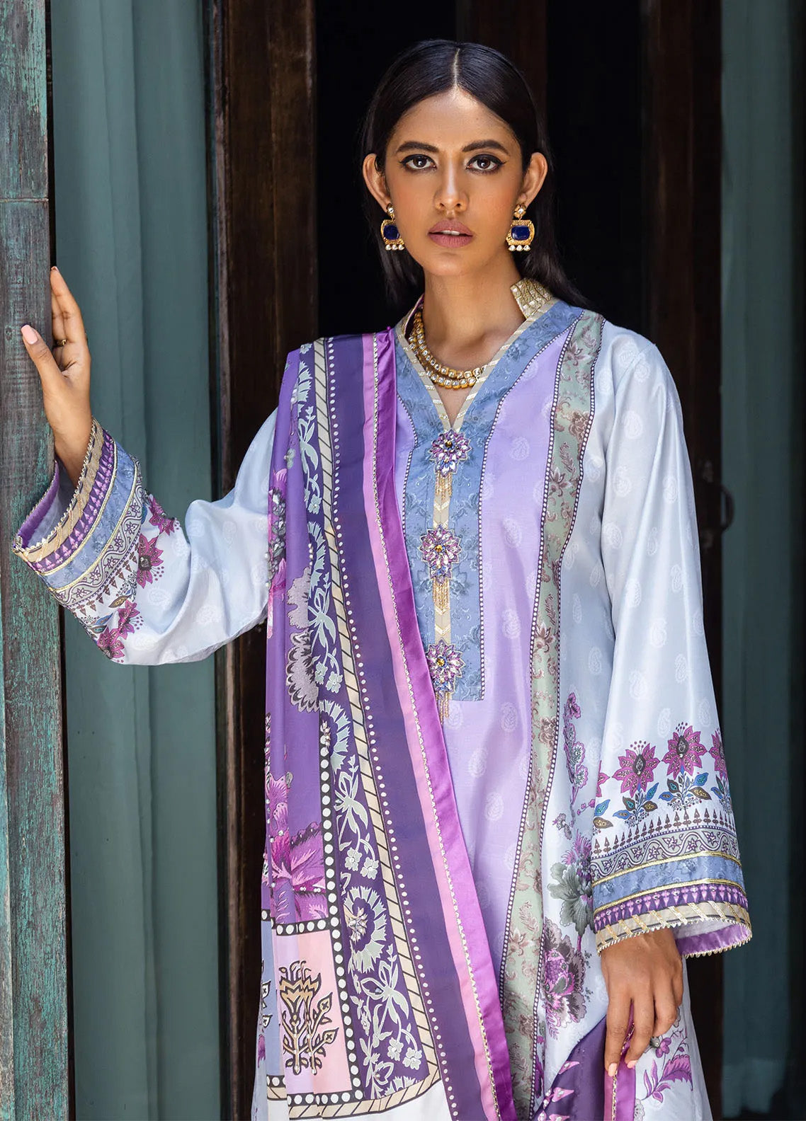 Nirvana By Mushq Embroidered Raw Silk 3 Piece Unstitched Suit MQ24N MPS-06 VIOLA Nirvana By Mushq Embroidered Raw Silk 3 Piece Unstitched Suit MQ24N MPS-06 VIOLA