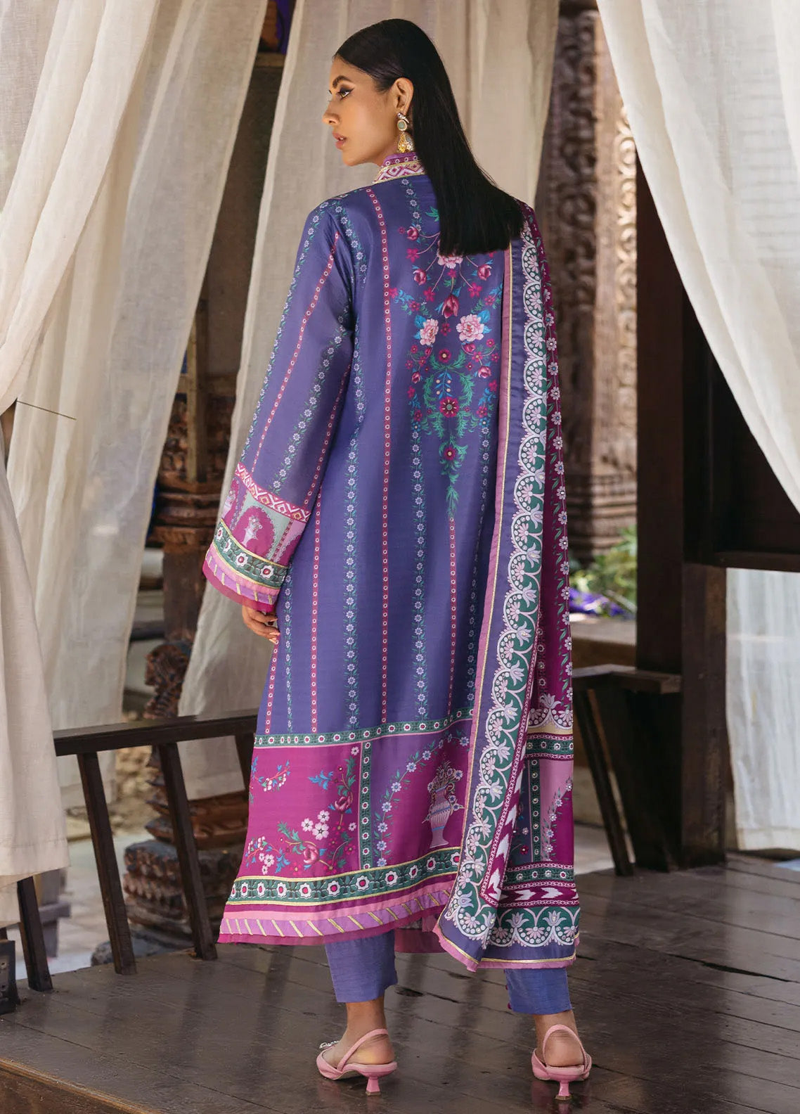 Nirvana By Mushq Embroidered Raw Silk 3 Piece Unstitched Suit MQ24N MPS-07 INDIGO Nirvana By Mushq Embroidered Raw Silk 3 Piece Unstitched Suit MQ24N MPS-07 INDIGO