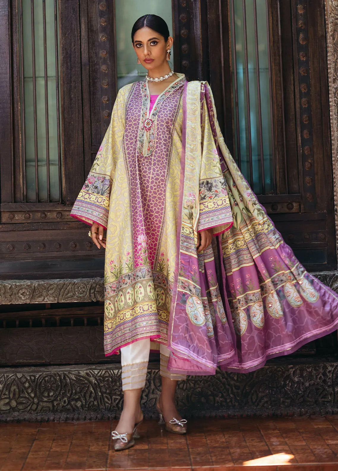 Nirvana By Mushq Embroidered Raw Silk 3 Piece Unstitched Suit MQ24N MPS-08 MAUVEINE Nirvana By Mushq Embroidered Raw Silk 3 Piece Unstitched Suit MQ24N MPS-08 MAUVEINE