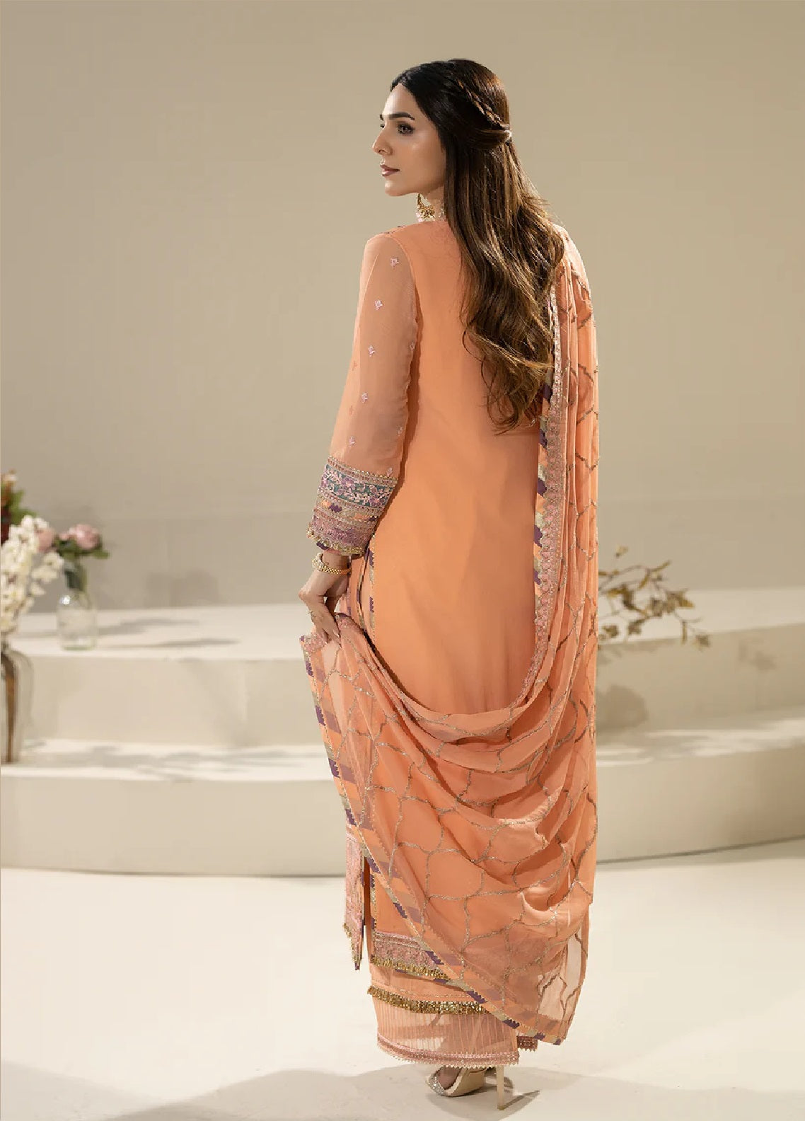 Nisha By Imrozia Embroidered Chiffon 3 Piece Unstitched Suit IM25NELC M-83 ZIMAL Nisha By Imrozia Embroidered Chiffon 3 Piece Unstitched Suit IM25NELC M-83 ZIMAL