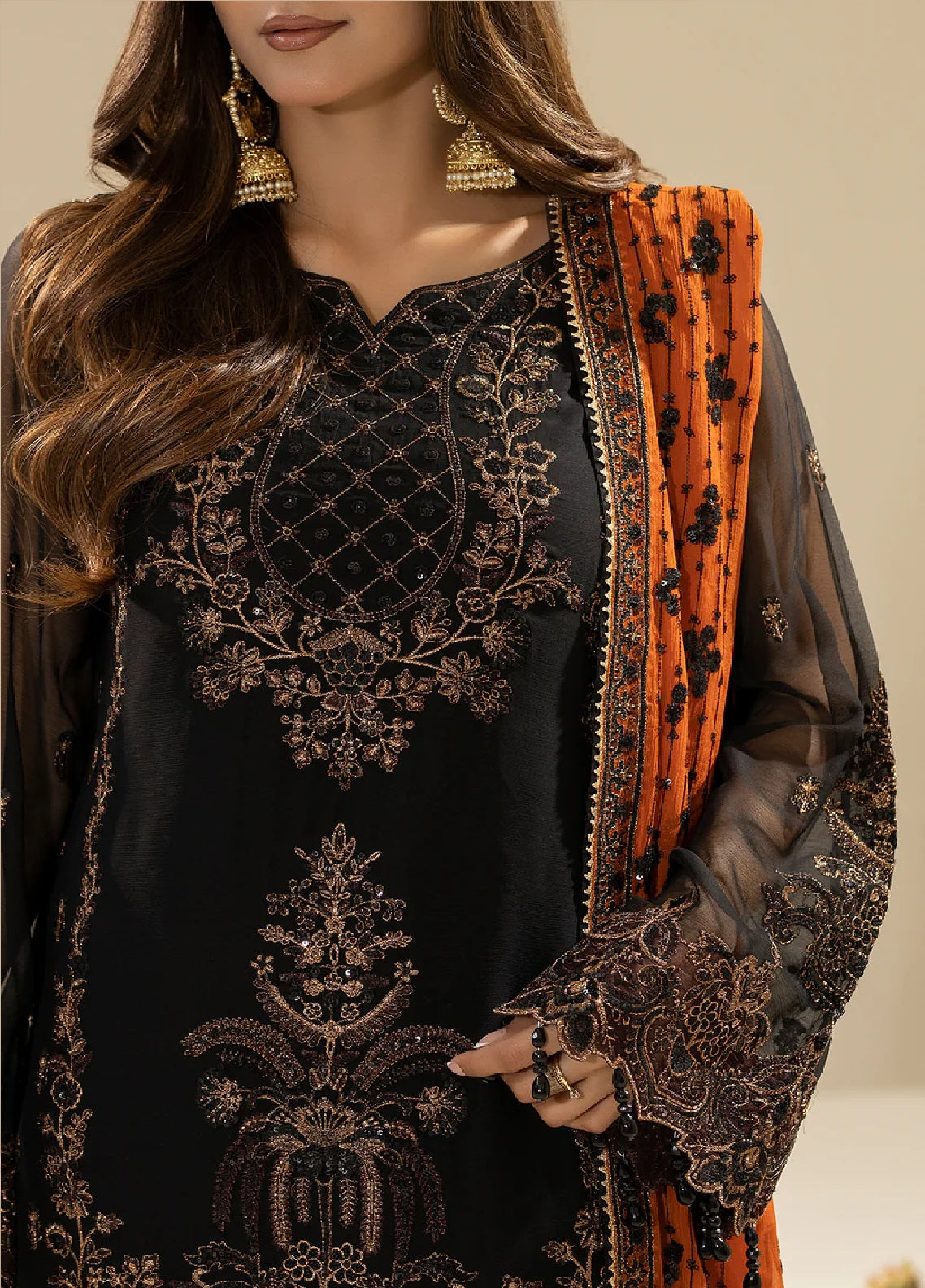 Nisha By Imrozia Embroidered Chiffon 3 Piece Unstitched Suit IM25NELC M-87 WANIYA Nisha By Imrozia Embroidered Chiffon 3 Piece Unstitched Suit IM25NELC M-87 WANIYA