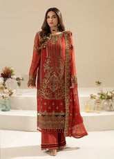 Nisha By Imrozia Embroidered Chiffon 3 Piece Unstitched Suit IM25NELC M-90 AREESHA