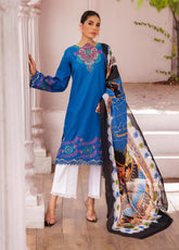 Nissa By RajBari Embroidered Lawn 3 Piece Unstitched Suit RB25N D-04