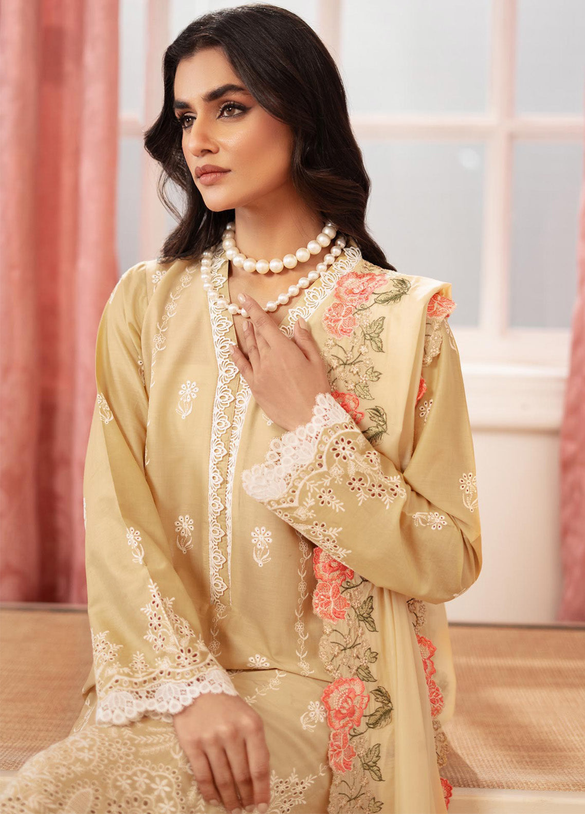 Nissa By RajBari Embroidered Lawn 3 Piece Unstitched Suit RB25N D-10 Nissa By RajBari Embroidered Lawn 3 Piece Unstitched Suit RB25N D-10