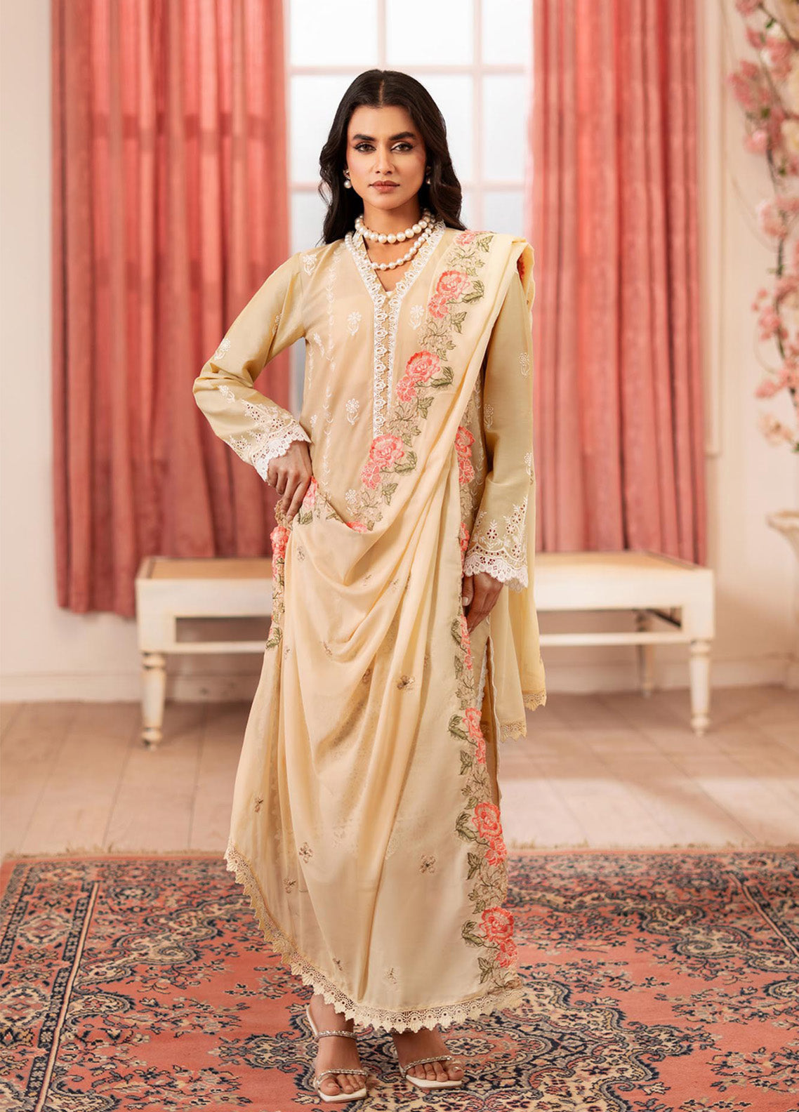 Nissa By RajBari Embroidered Lawn 3 Piece Unstitched Suit RB25N D-10 Nissa By RajBari Embroidered Lawn 3 Piece Unstitched Suit RB25N D-10