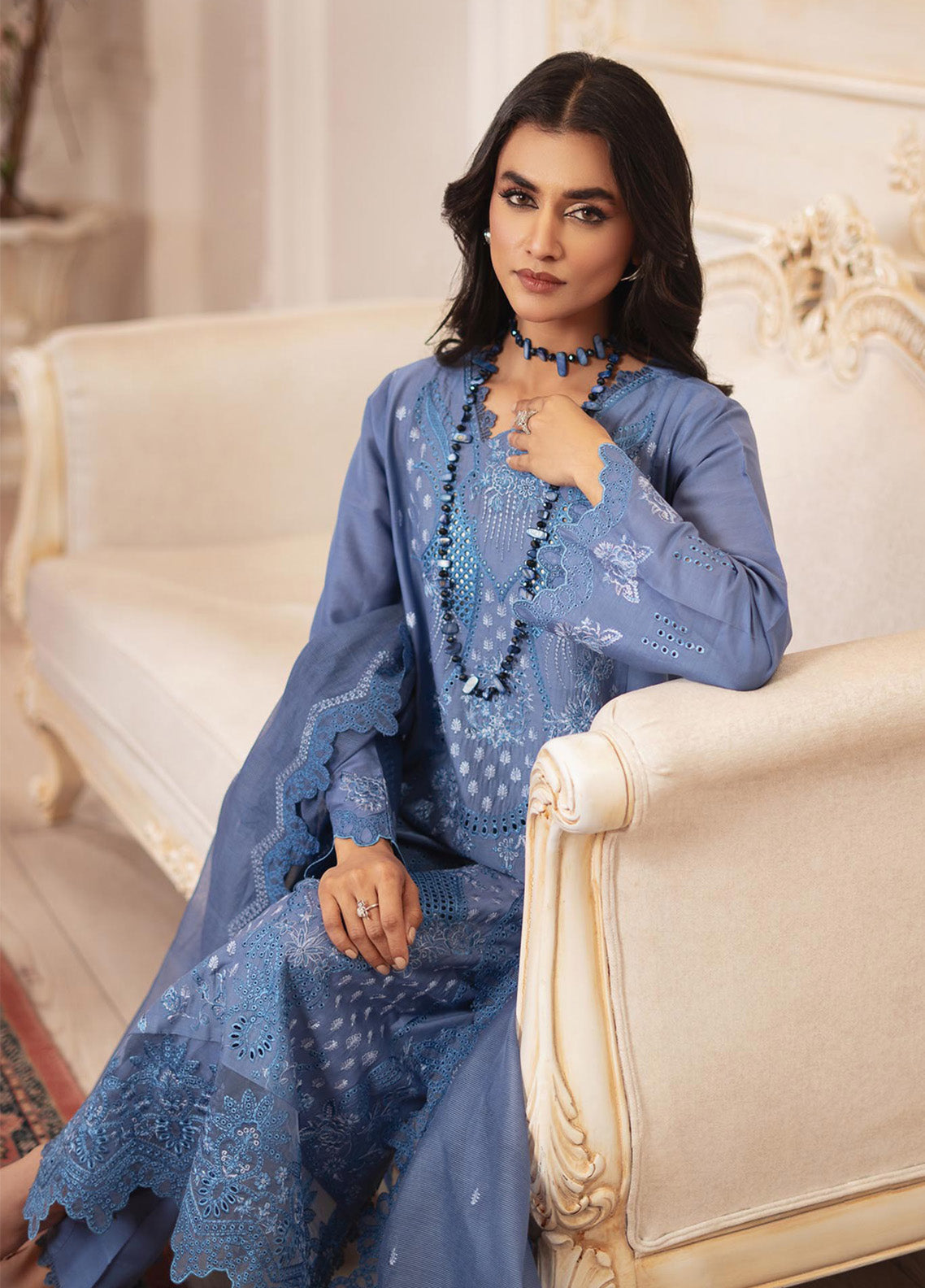 Nissa By RajBari Embroidered Lawn 3 Piece Unstitched Suit RB25N D-11 Nissa By RajBari Embroidered Lawn 3 Piece Unstitched Suit RB25N D-11