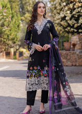 Nissa By RajBari Embroidered Lawn 3 Piece Unstitched Suit RB25NFS D-08
