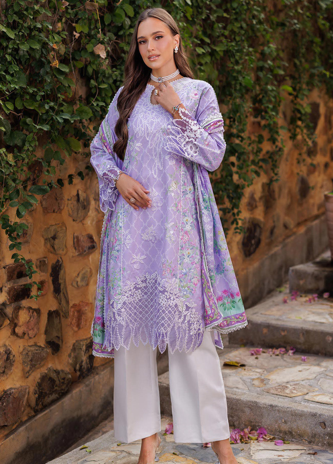 Nissa By RajBari Embroidered Lawn 3 Piece Unstitched Suit RB25NFS D-11 Nissa By RajBari Embroidered Lawn 3 Piece Unstitched Suit RB25NFS D-11