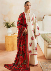 Nissa By Rajbari Floral Symphony Premium Embroidered Marina 3 Piece Unstitched Suit RB25NFS D-PM-01