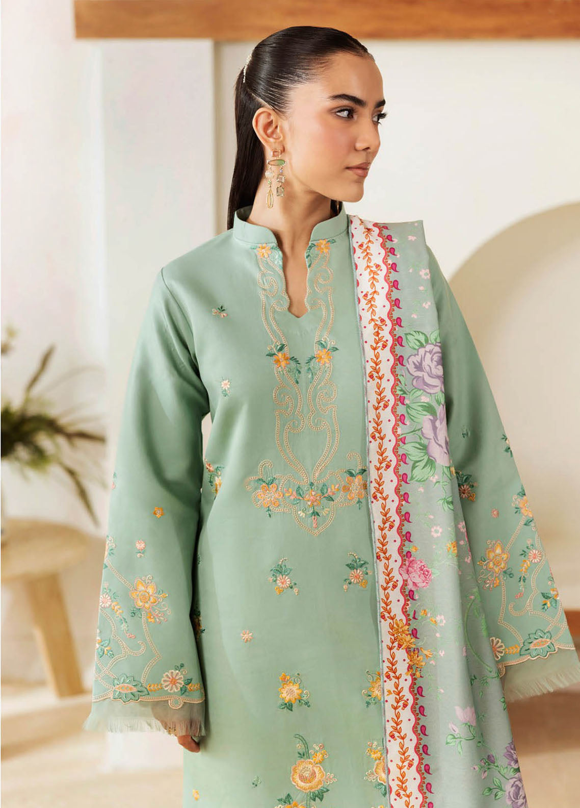 Nissa By Rajbari Floral Symphony Premium Embroidered Marina 3 Piece Unstitched Suit RB25NFS D-PM-03 Nissa By Rajbari Floral Symphony Premium Embroidered Marina 3 Piece Unstitched Suit RB25NFS D-PM-03