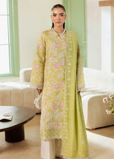 Nissa By Rajbari Floral Symphony Premium Embroidered Marina 3 Piece Unstitched Suit RB25NFS D-PM-10